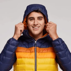 Fuego Hooded Down Jacket - Men's 38 Fuego Hooded Down Jacket - Men's -Cotopaxi Shop 1200x1200png S23MFuegoDownHoodedJacketMaritime Sunset 6