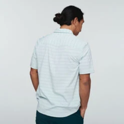 Cambio Button Up - Printed - Men's -Cotopaxi Shop CambioPrintButtonUpIceStripe 4