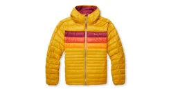 Cotopaxi Fuego Down Hooded Jacket - Women's -Cotopaxi Shop opplanet cotopaxi fuego down hooded jacket womens amber stripes 2xs fdj f22 ambs w xxs main