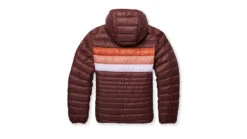 Cotopaxi Fuego Down Hooded Jacket - Women's -Cotopaxi Shop opplanet cotopaxi fuego down hooded jacket womens chestnut stripes 2xs fdj f22 chsnths w xxs av 1