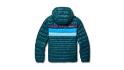 Cotopaxi Fuego Down Hooded Jacket - Women's -Cotopaxi Shop opplanet cotopaxi fuego down hooded jacket womens deep ocean stripes 2xs fdj f22 deocs w xxs av 1